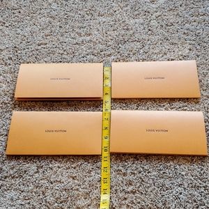 4 x Louis Vuitton Receipt Envelopes